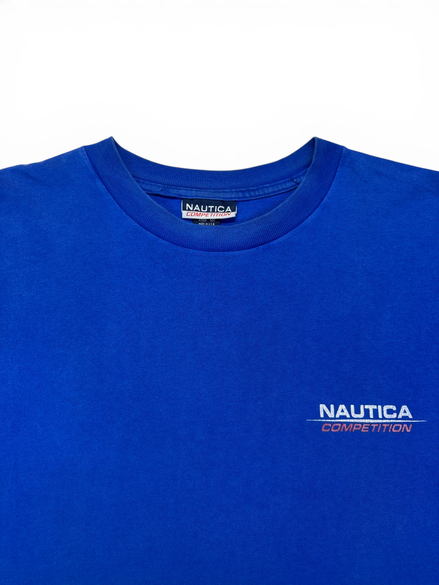 90s Nautica Competition Shirt Made In USA Blau
