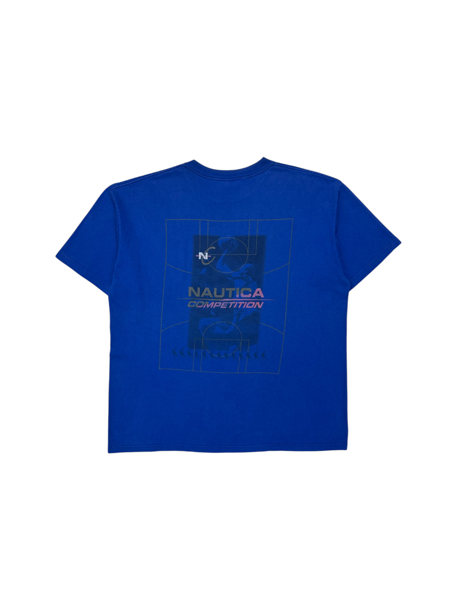 90s Nautica Competition Shirt Made In USA Blau