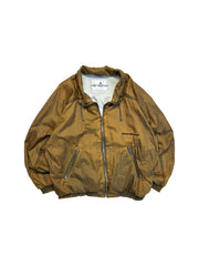 80s Cerruti Damen Sportjacke Made In Slowenien Ocker/Goldbraun 42 L