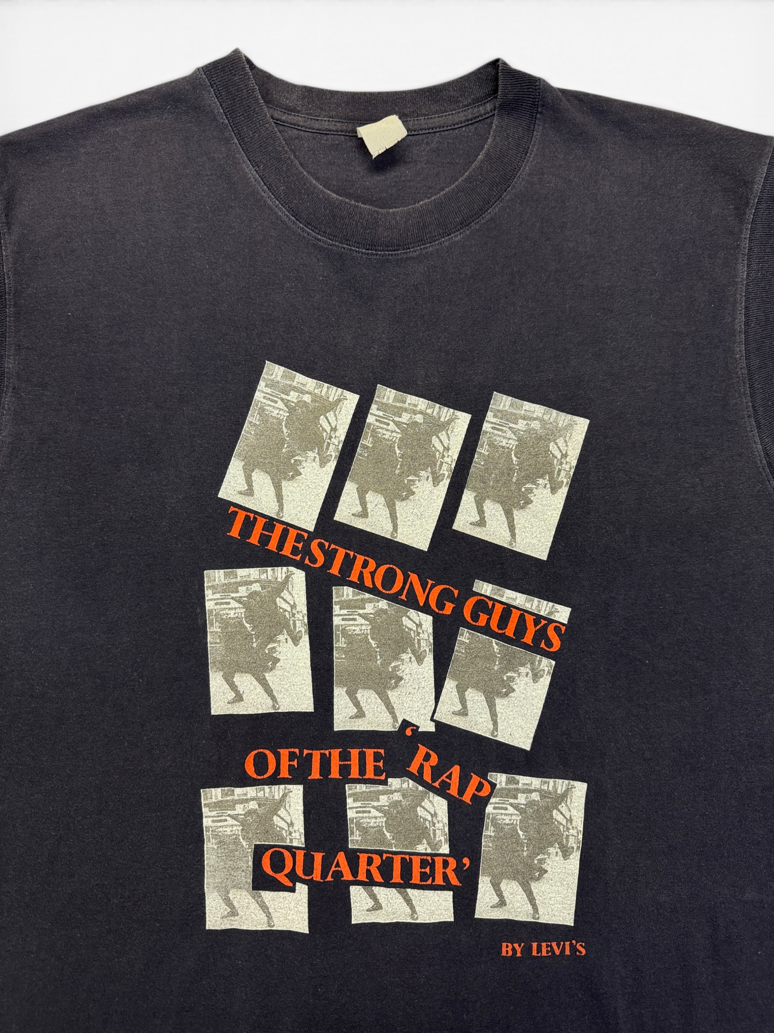 90s Levis Tanktop "Strong guys of the Rap Quarter" Dunkelblau
