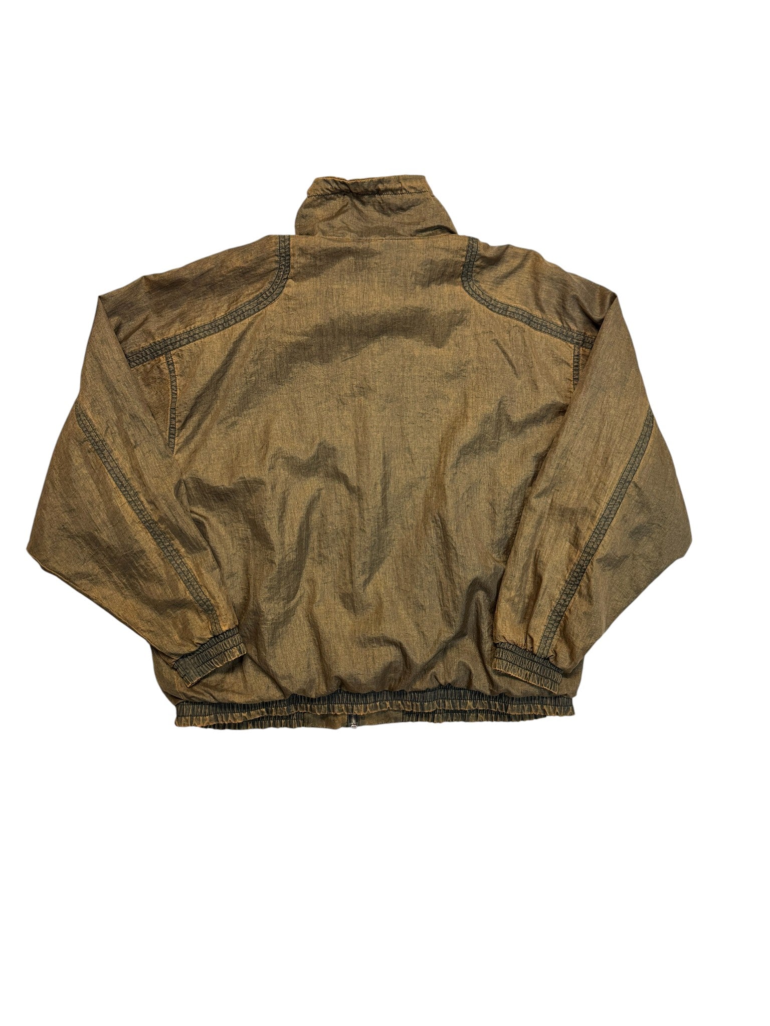 80s Cerruti Damen Sportjacke Made In Slowenien Ocker/Goldbraun 42 L
