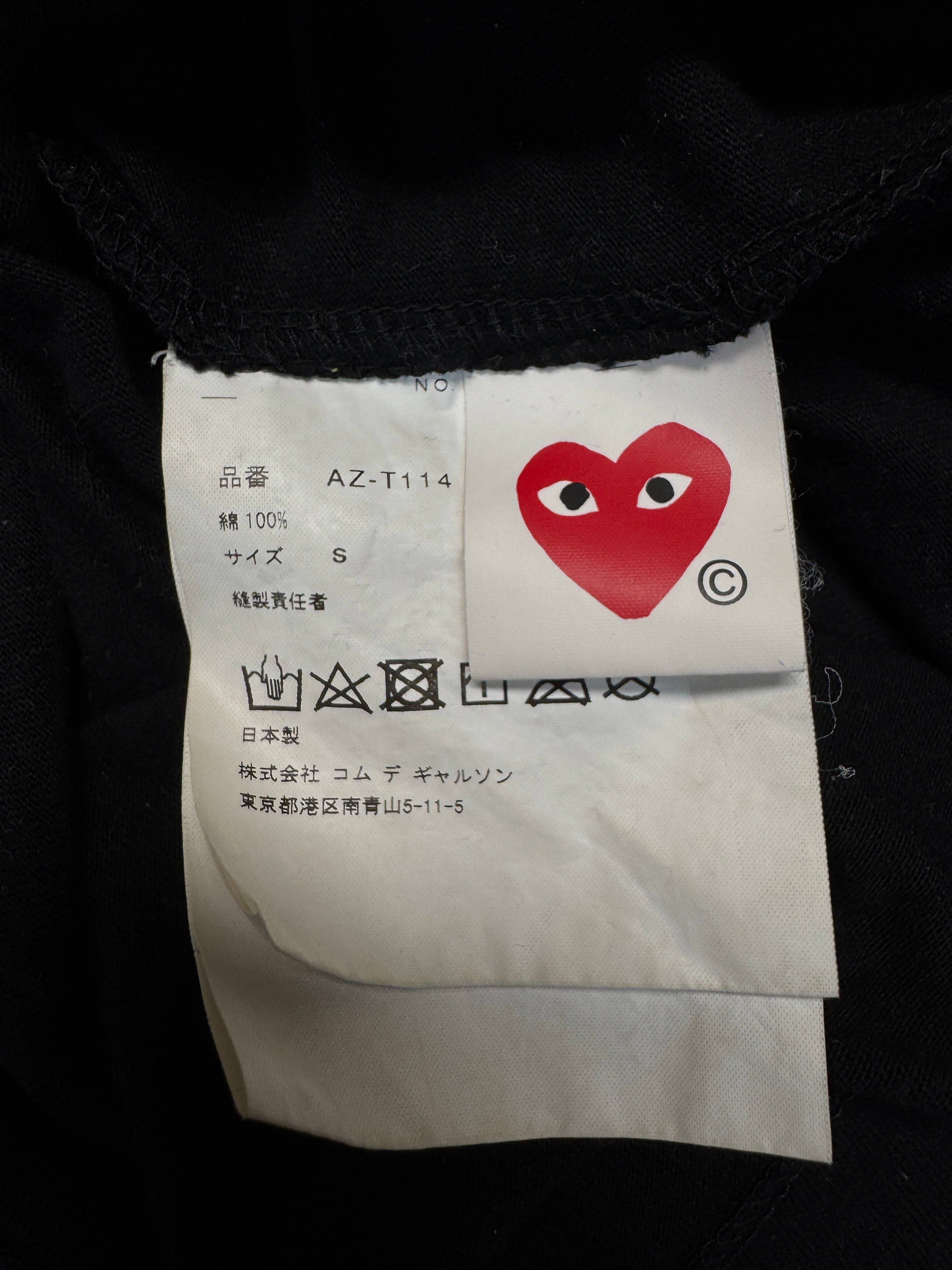 00s Comme des Garçons Shirt "PLAY " Made In Japan Schwarz