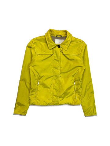 00s Prada Damenjacke Riri Zip Made In Italy Gelb 40 S