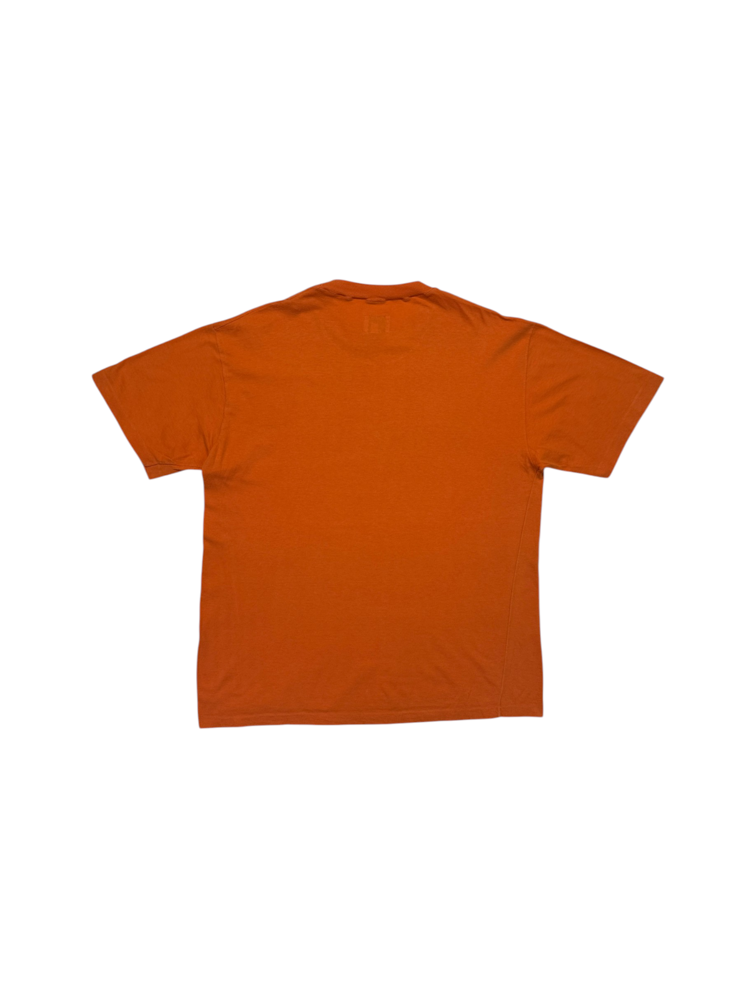 90s United Colors Of Benetton Shirt Spellout Single Stitch Orange