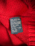 Ralph Lauren Strickpullover Basic Quarter Zip Troyer Rot XL