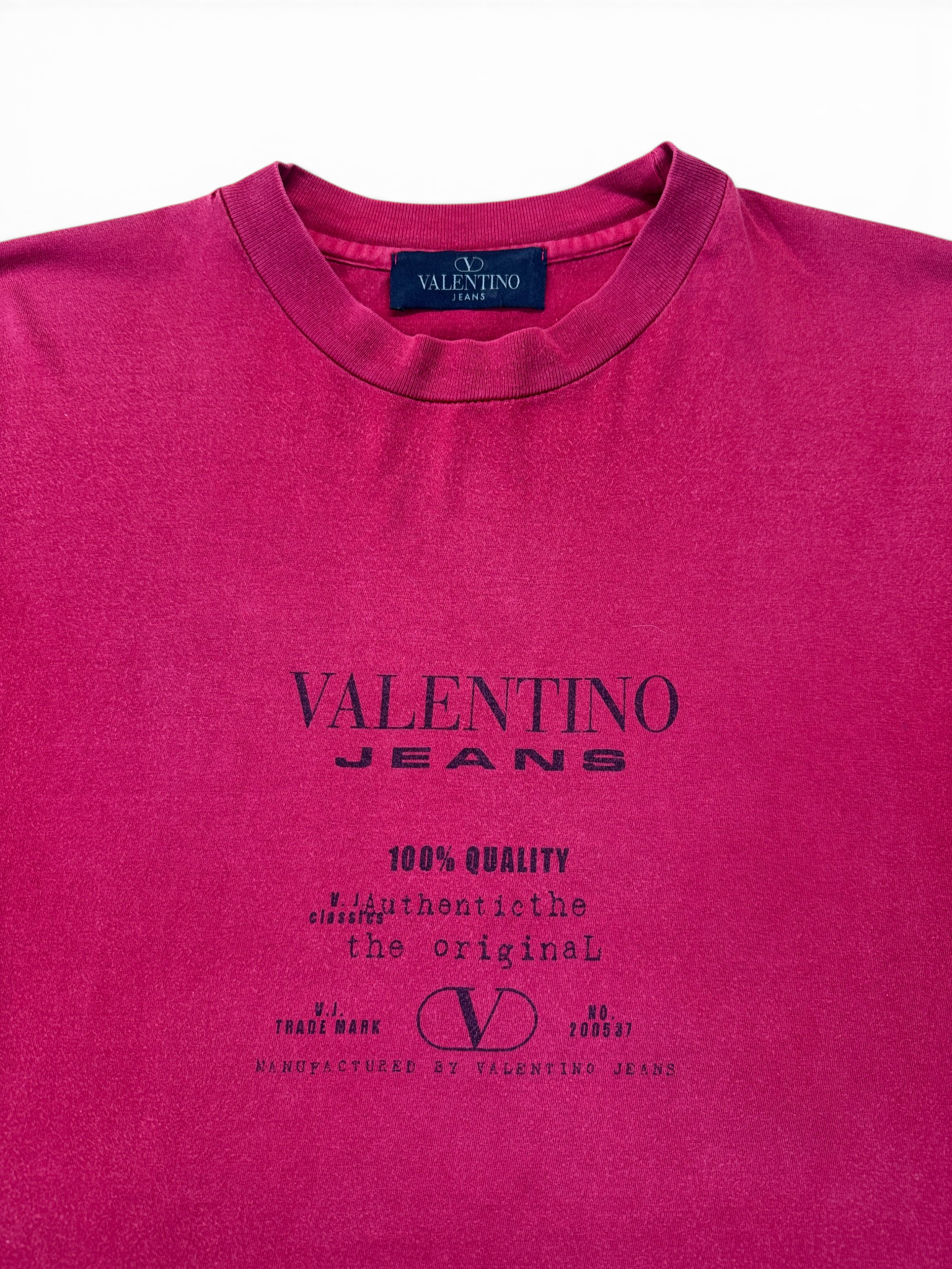 90s Valentino Jeans Shirt Rot