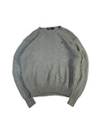 Vintage Ralph Lauren Strickpullover Basic Rundhals Made In Hong Kong Grau XL