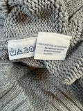 Vintage Ralph Lauren Strickpullover Basic Rundhals Made In Hong Kong Grau XL