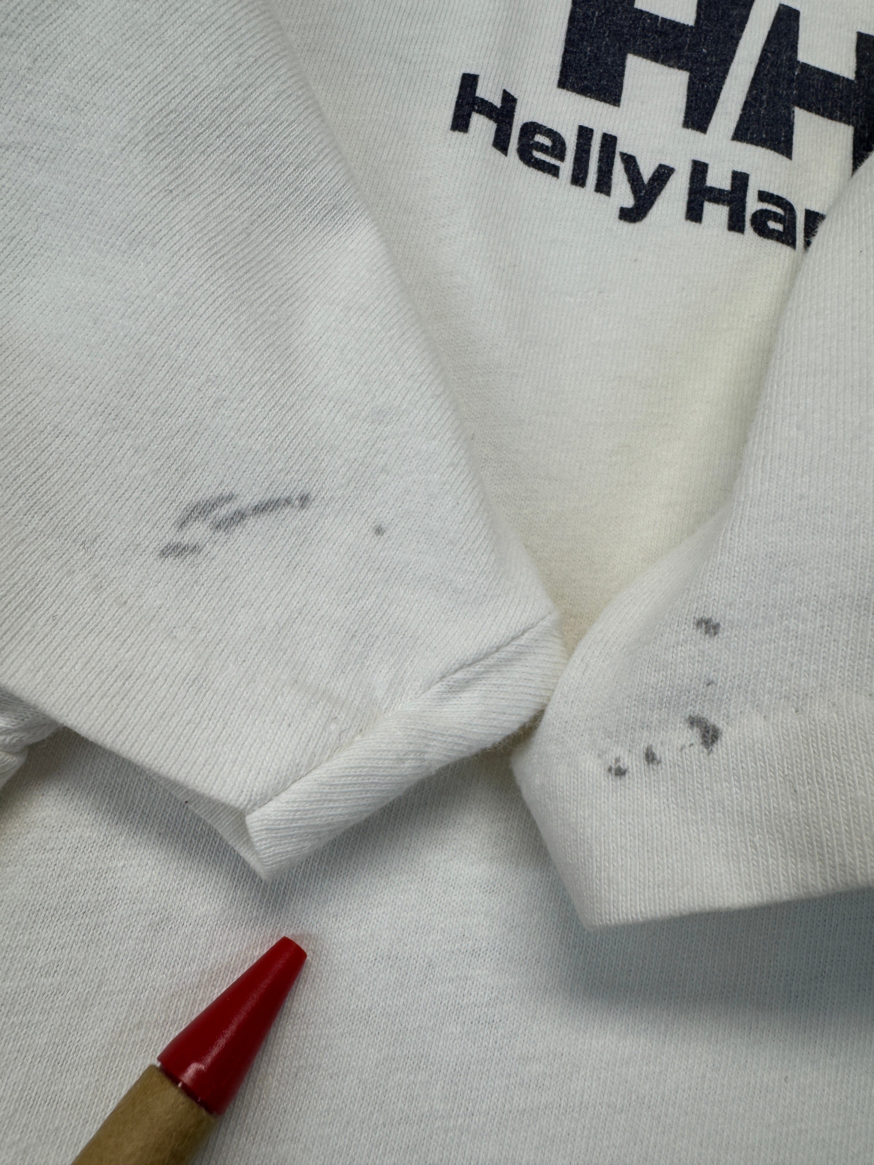 90s Helly Hansen Seagear Shirt Backprint Made In USA Weiß