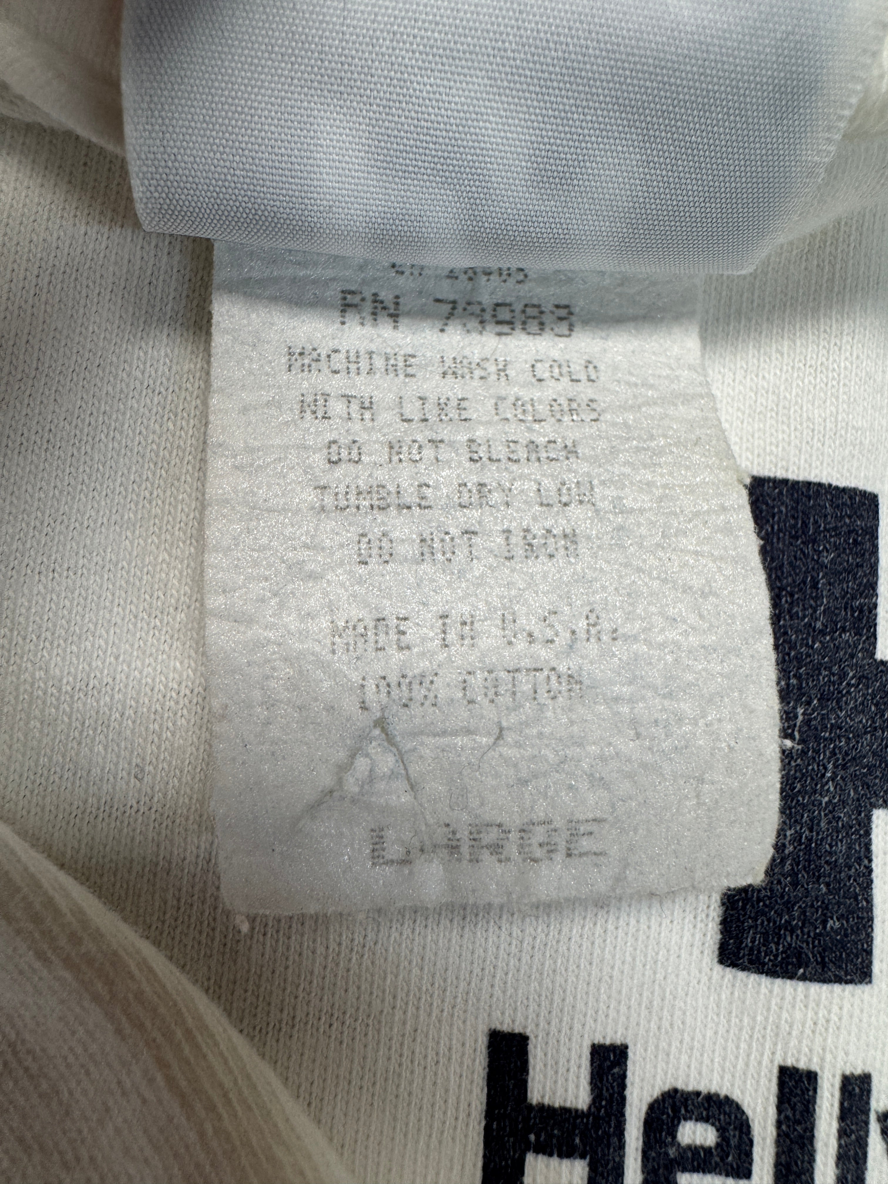 90s Helly Hansen Seagear Shirt Backprint Made In USA Weiß