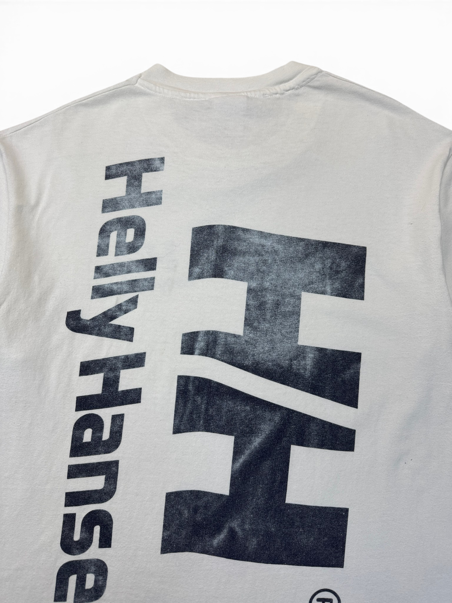 90s Helly Hansen Seagear Shirt Backprint Made In USA Weiß