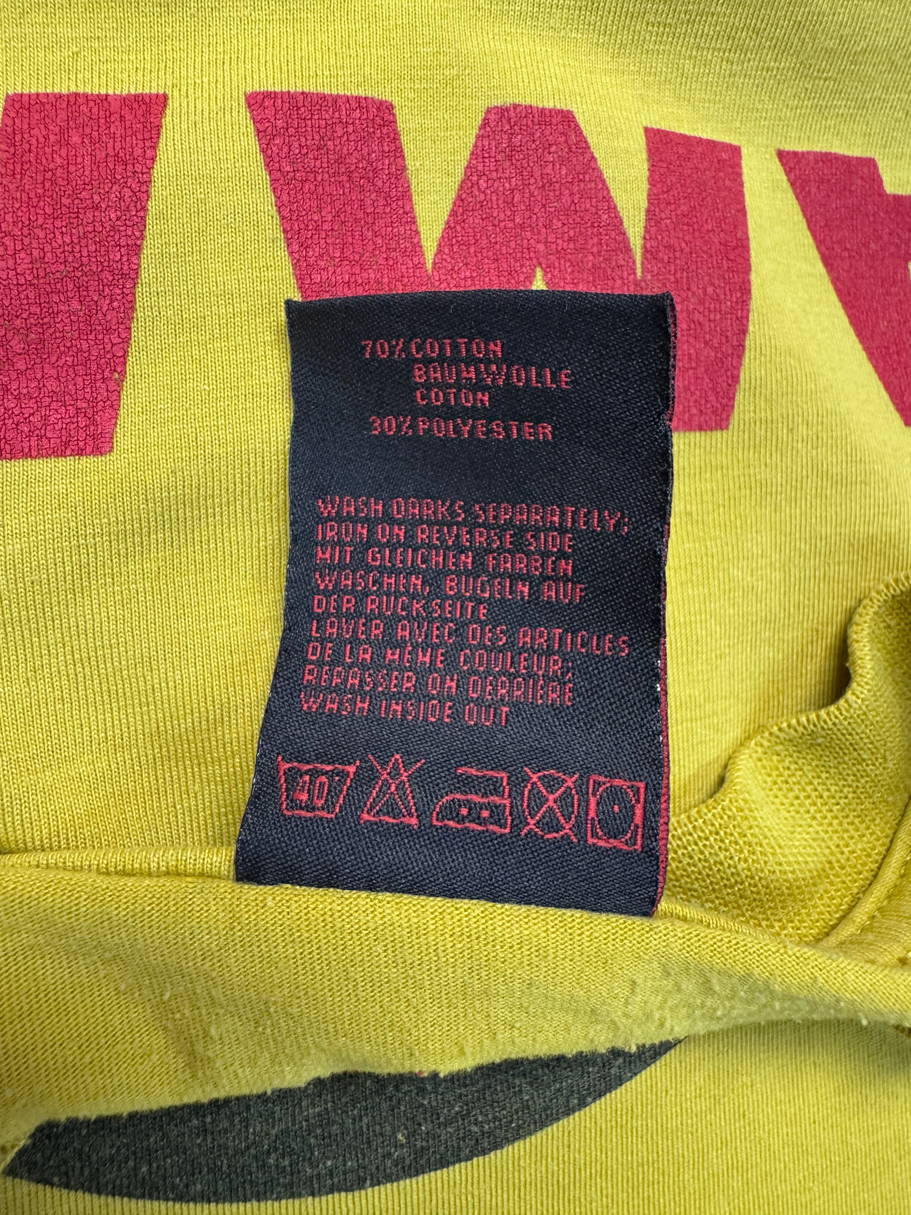 90s Mammut Logo Shirt Made In Portugal Gelb