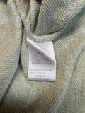 Loro Piana Pullover/Longsleeve Mit Polokragen Leinen & Baumwolle Grau Mit Grünstich XL