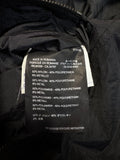 00s Prada Biker Jacke Nylon Metallic Two-Way Zip Schwarz 48 M