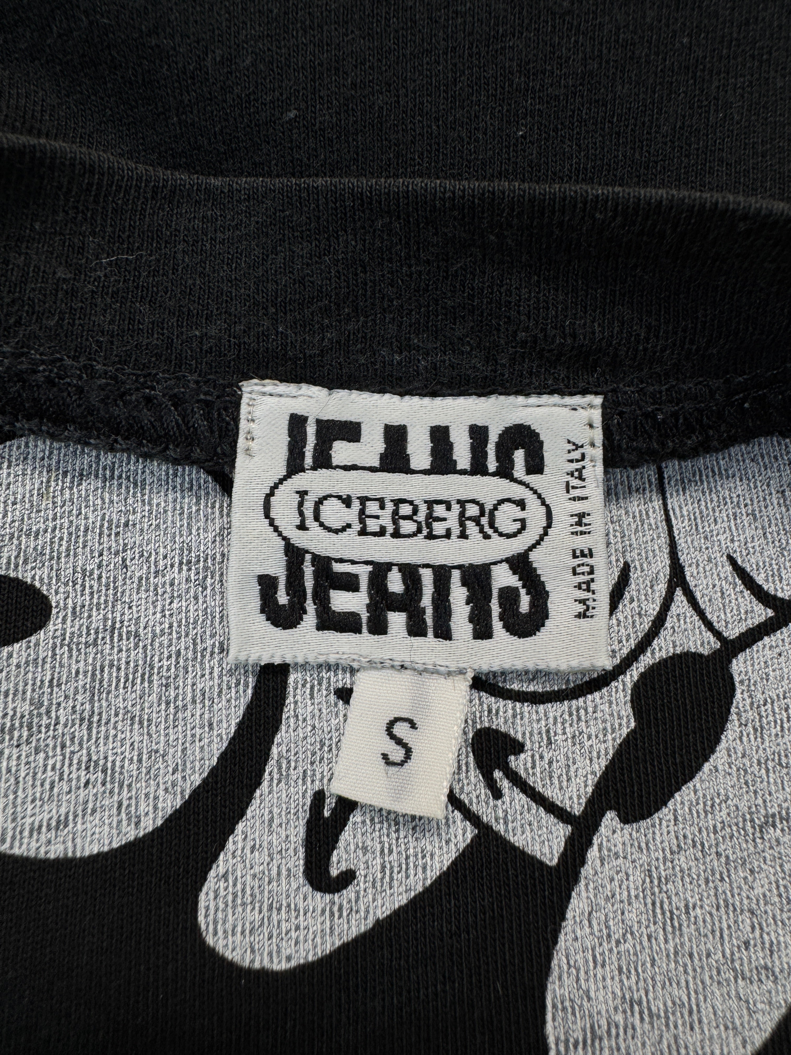 80s Iceberg Shirt Felix The Cat Schwarz