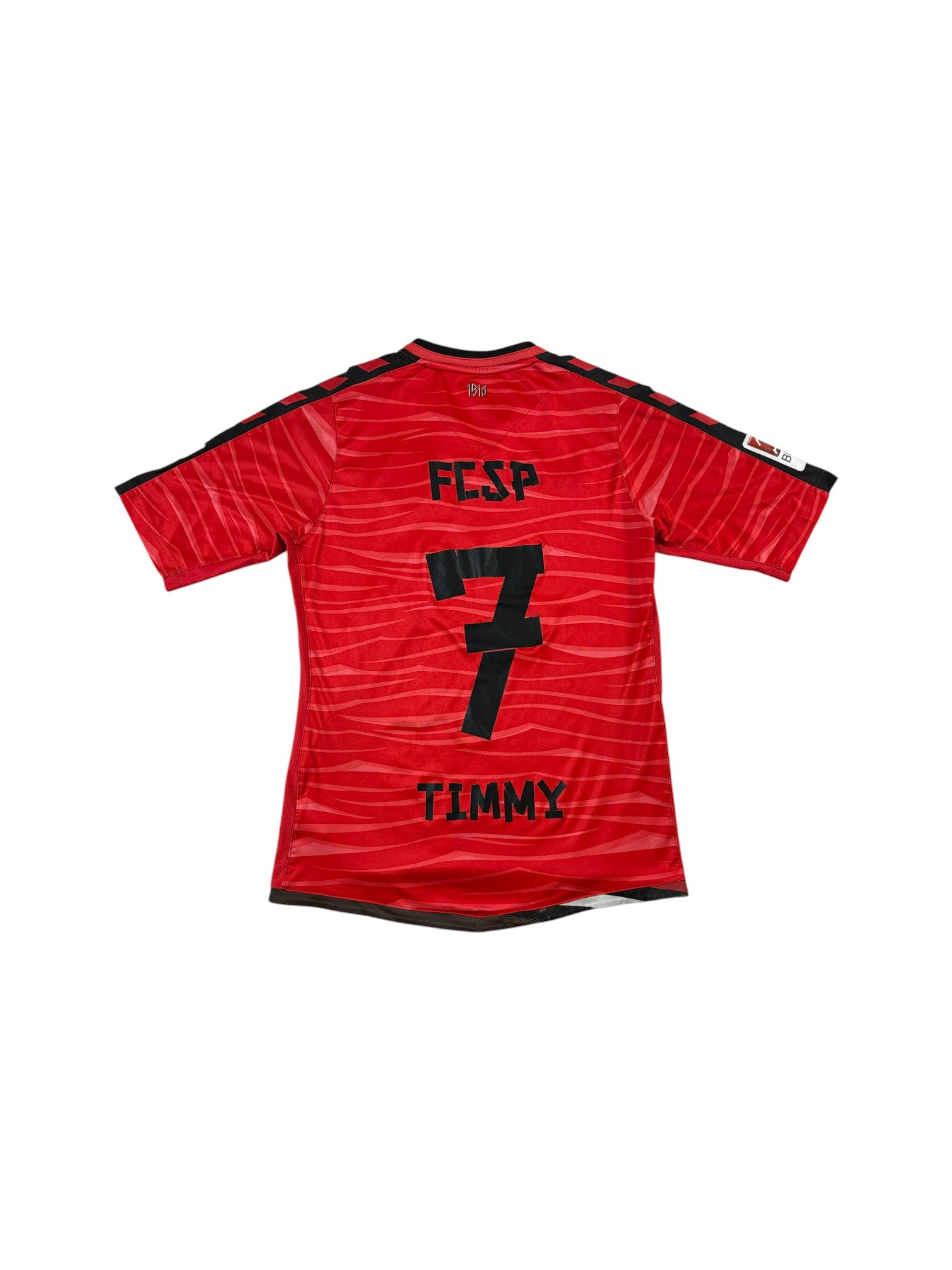 Hummel Trikot St. Pauli 2015/16 Congstar Rot Schwarz S-M