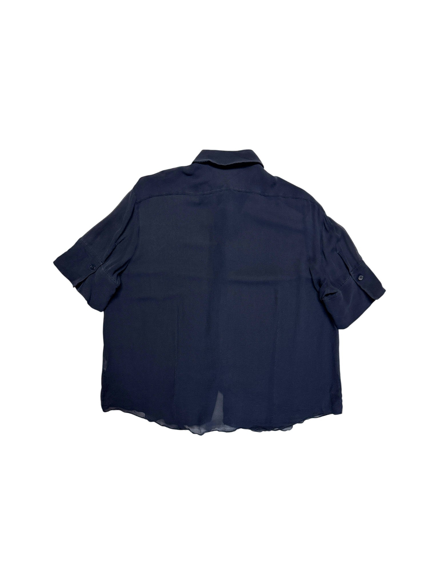 00s Acne Seethrough Top Schwarz M-L