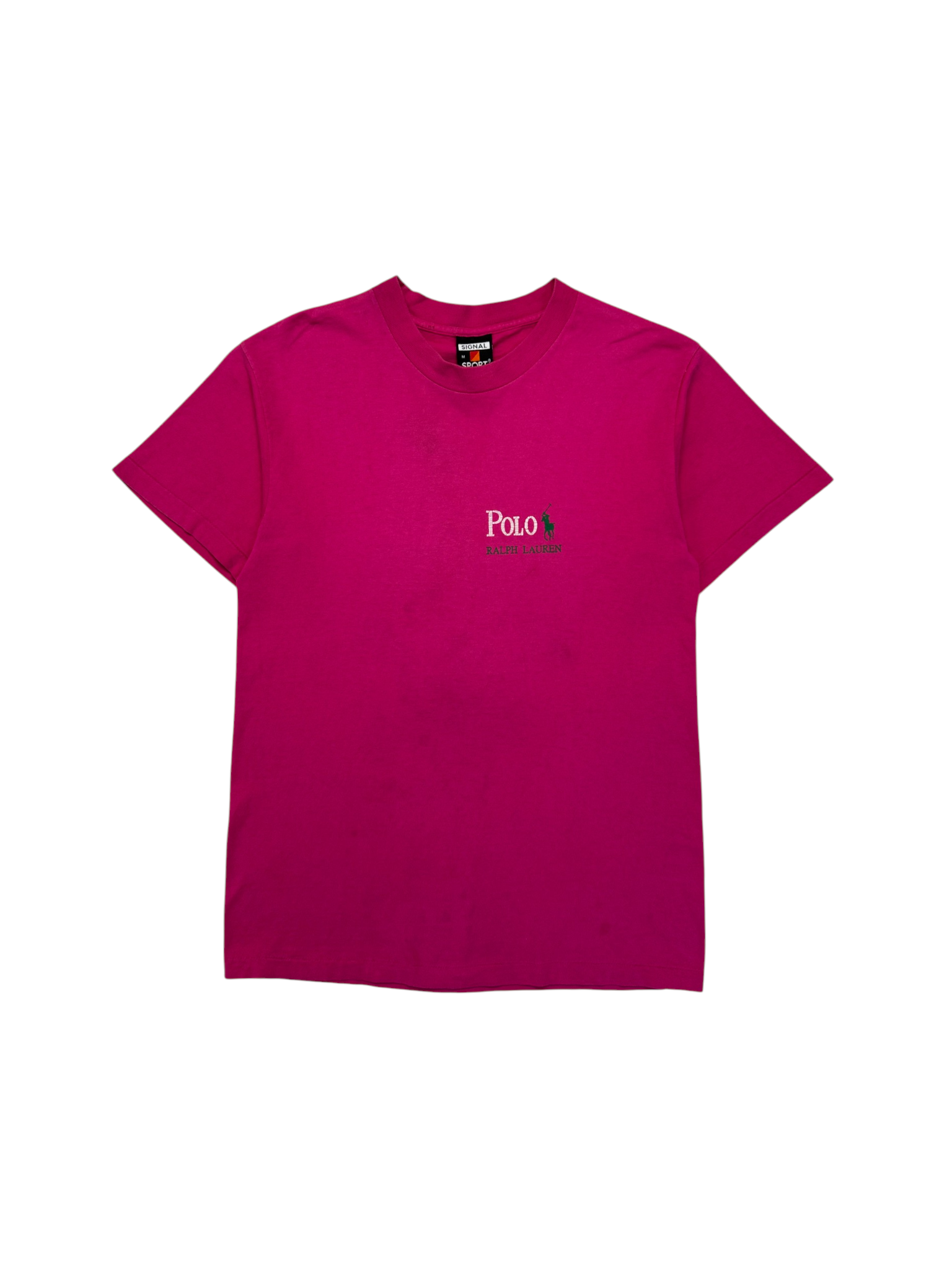 90s Signal Sport Ralph Lauren Bootleg Single Stitch Made In USA Pink