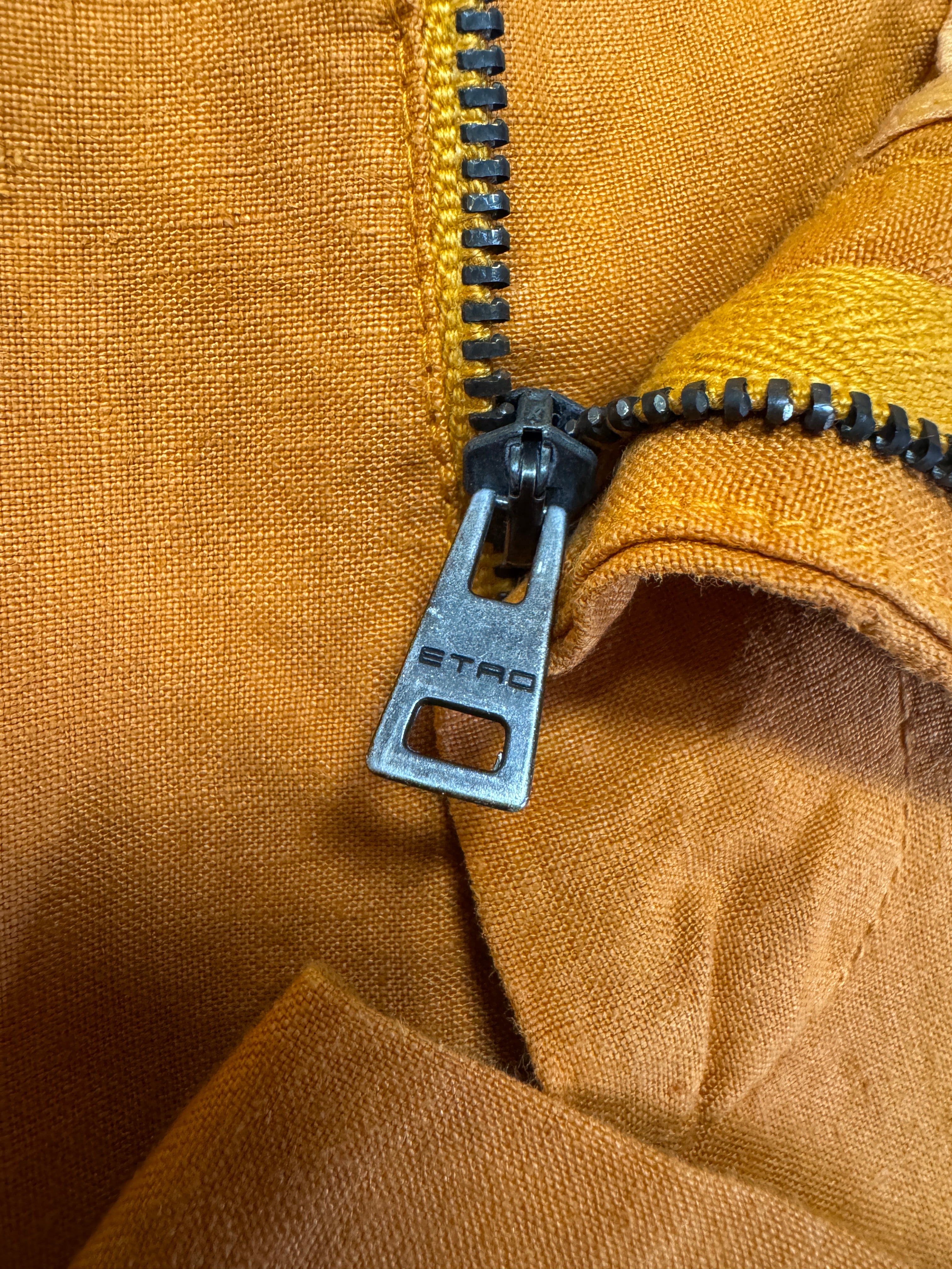 Etro Leinenhose Made In Italy Orange 58 XXL