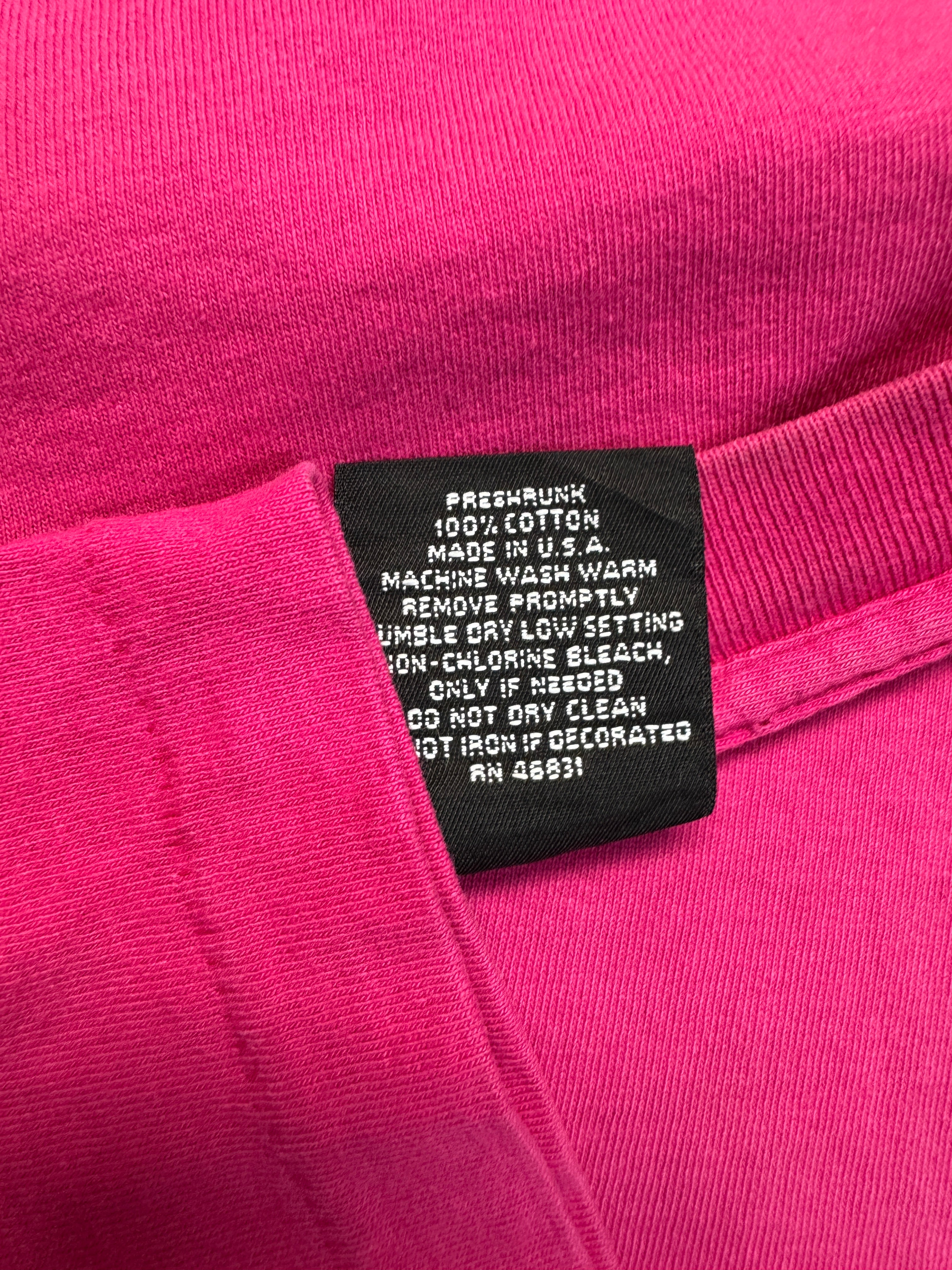 90s Signal Sport Ralph Lauren Bootleg Single Stitch Made In USA Pink