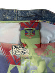 Ralph Lauren Badehose Fireball x Aztec Pattern Grün Rot 36