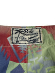 Ralph Lauren Badehose Fireball x Aztec Pattern Grün Rot 36