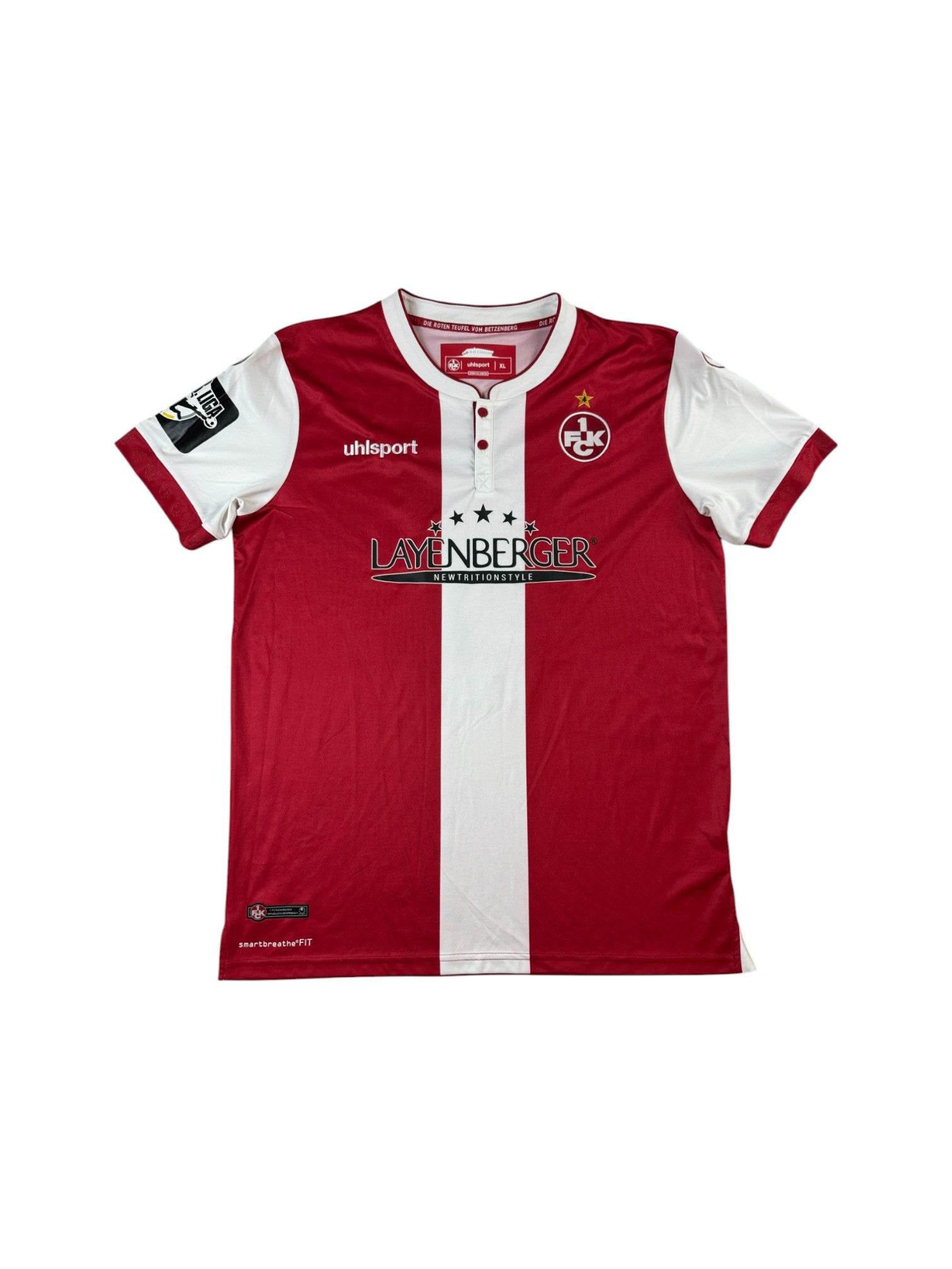 Uhlsport Trikot 1. FC Kaiserslautern 2023/24 #17 Hemlein 3. Liga Layenberger Rot Weiß XL