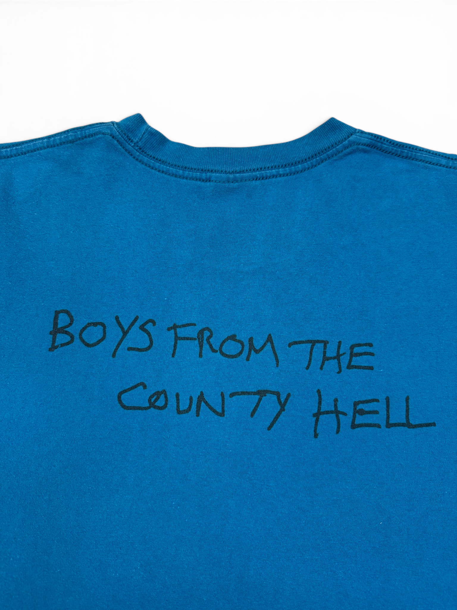 FW2013 Supreme Shirt Shane MacGowan Photo Blau