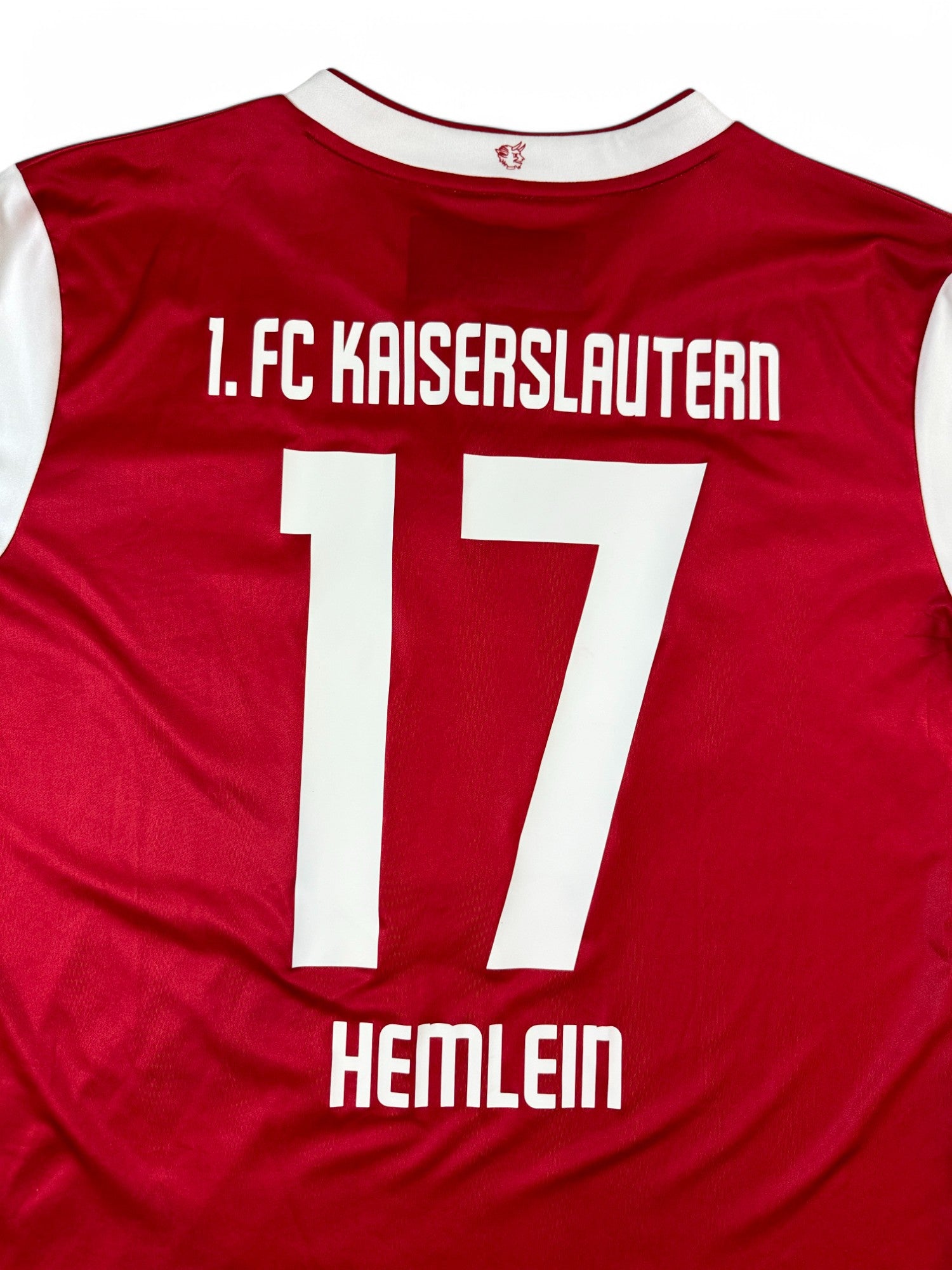Uhlsport Trikot 1. FC Kaiserslautern 2023/24 #17 Hemlein 3. Liga Layenberger Rot Weiß XL
