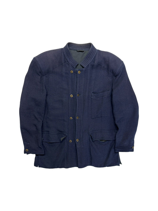 80s Marithé François Girbaud x Allegri Technical Field Jacket "Momento Due" Spezialanfertigung Selbach Dunkelblau M-L