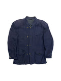 80s Marithé François Girbaud x Allegri Technical Field Jacket "Momento Due" Spezialanfertigung Selbach Dunkelblau M-L