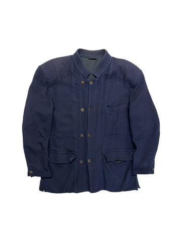 80s Marithé François Girbaud x Allegri Technical Field Jacket "Momento Due" Spezialanfertigung Selbach Dunkelblau M-L