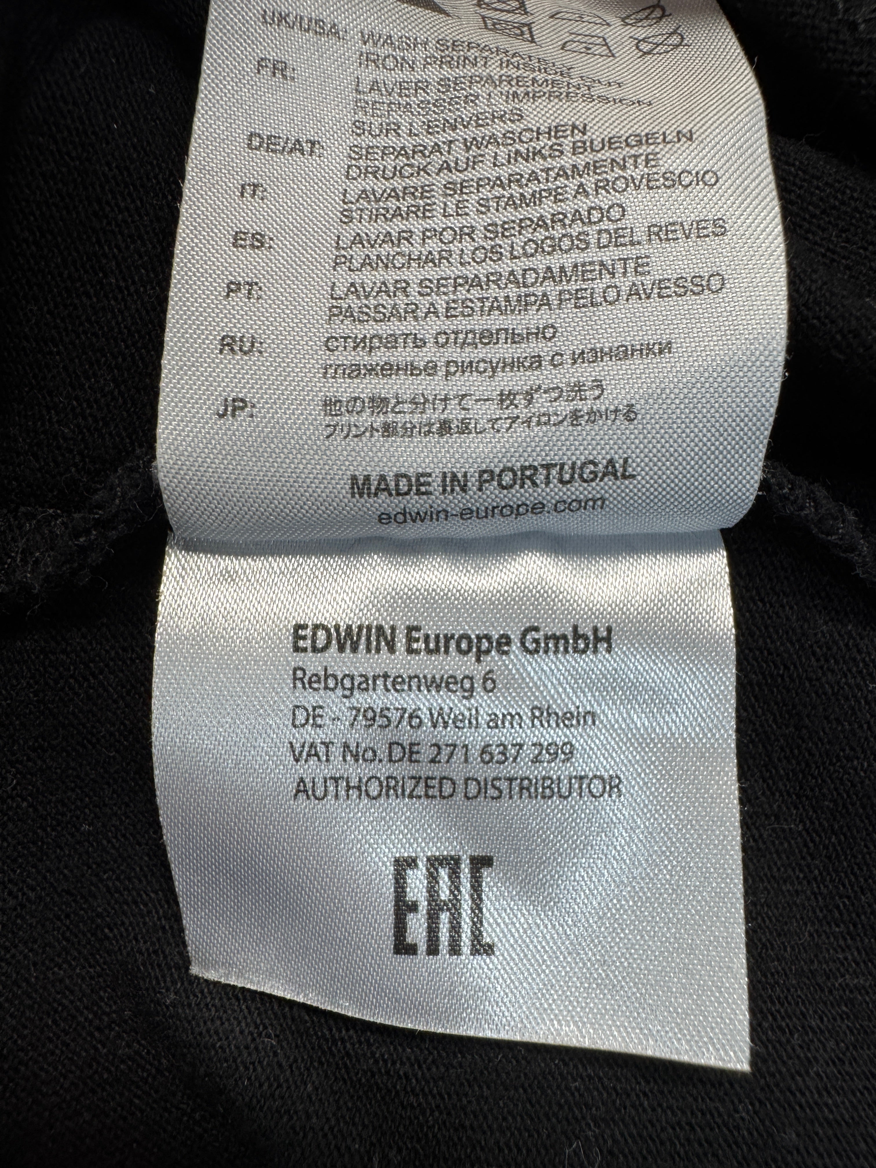2010s Edwin Shirt 'Nazo' Moon Schwarz