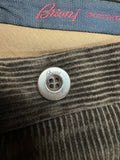 90s Brioni Cordhose "Cortina" By Selbach Dunkelbraun 55L XXL