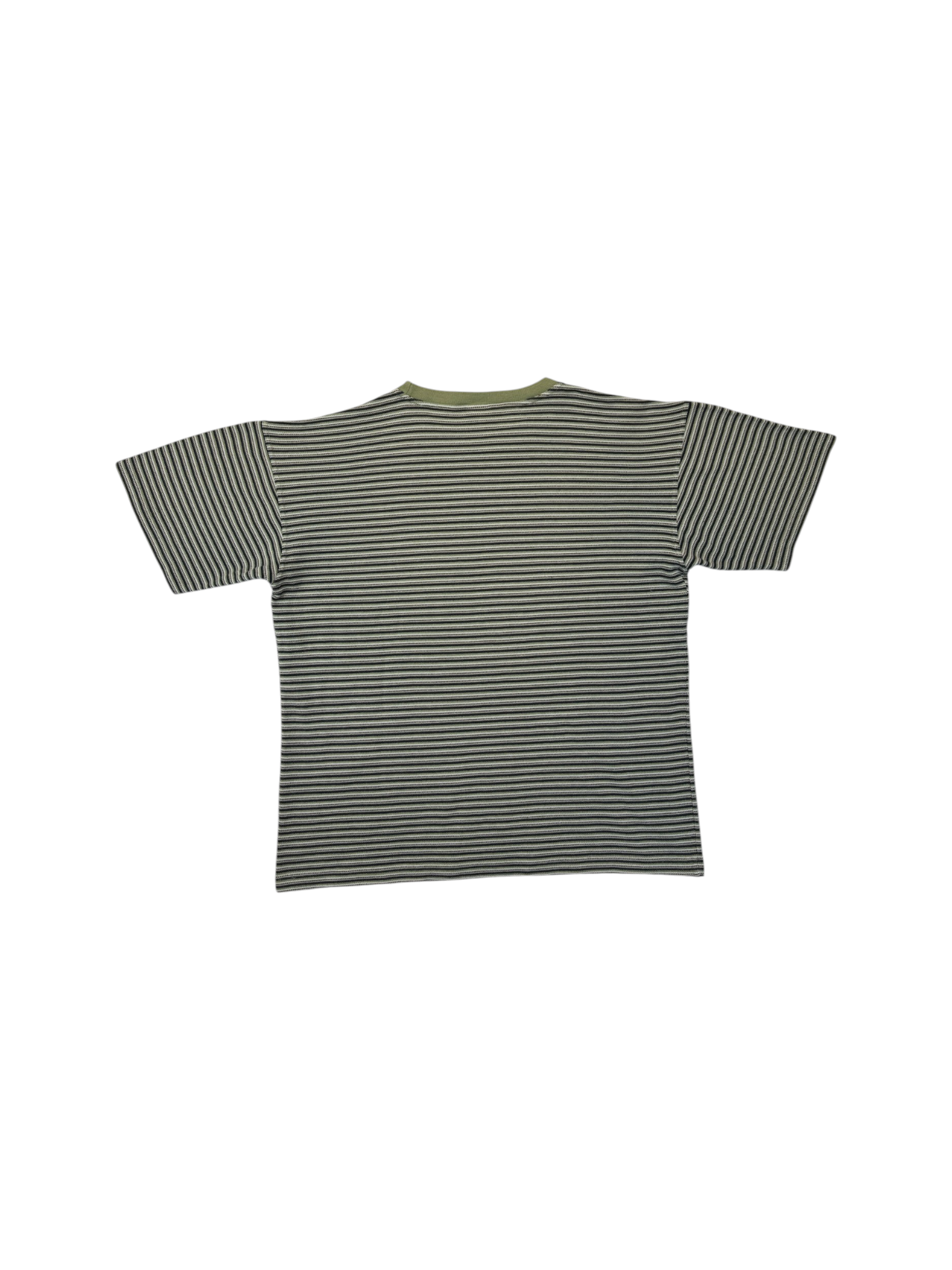 90s Striped Levis Shirt Khaki Grün