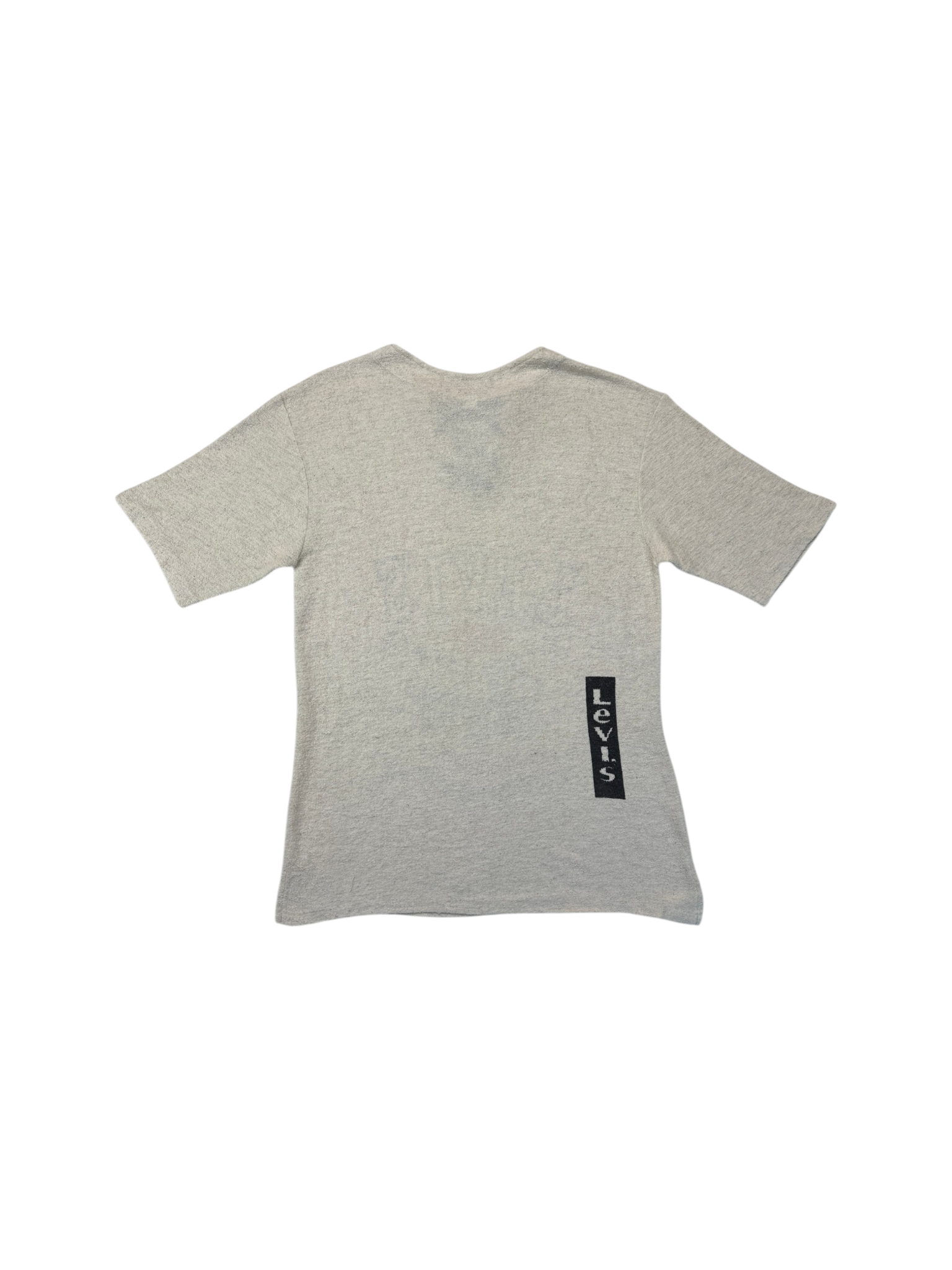 90s Levis Frottee Lace-Up Shirt Bootleg Weiß