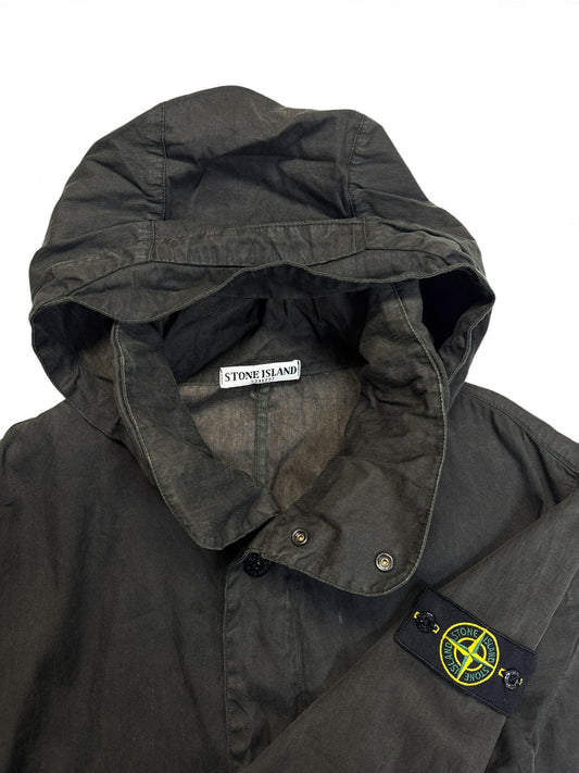 2011 Stone Island Field Jacket Mussola Gommata Dunkelgrün XXL