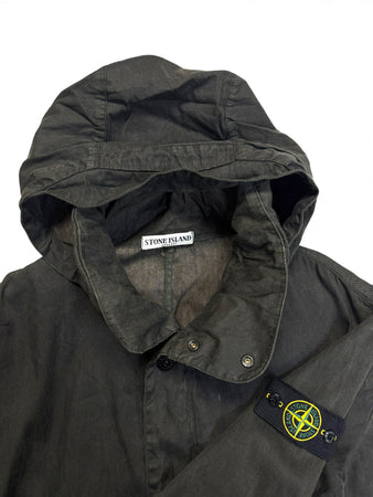 2011 Stone Island Field Jacket Mussola Gommata Dunkelgrün XXL