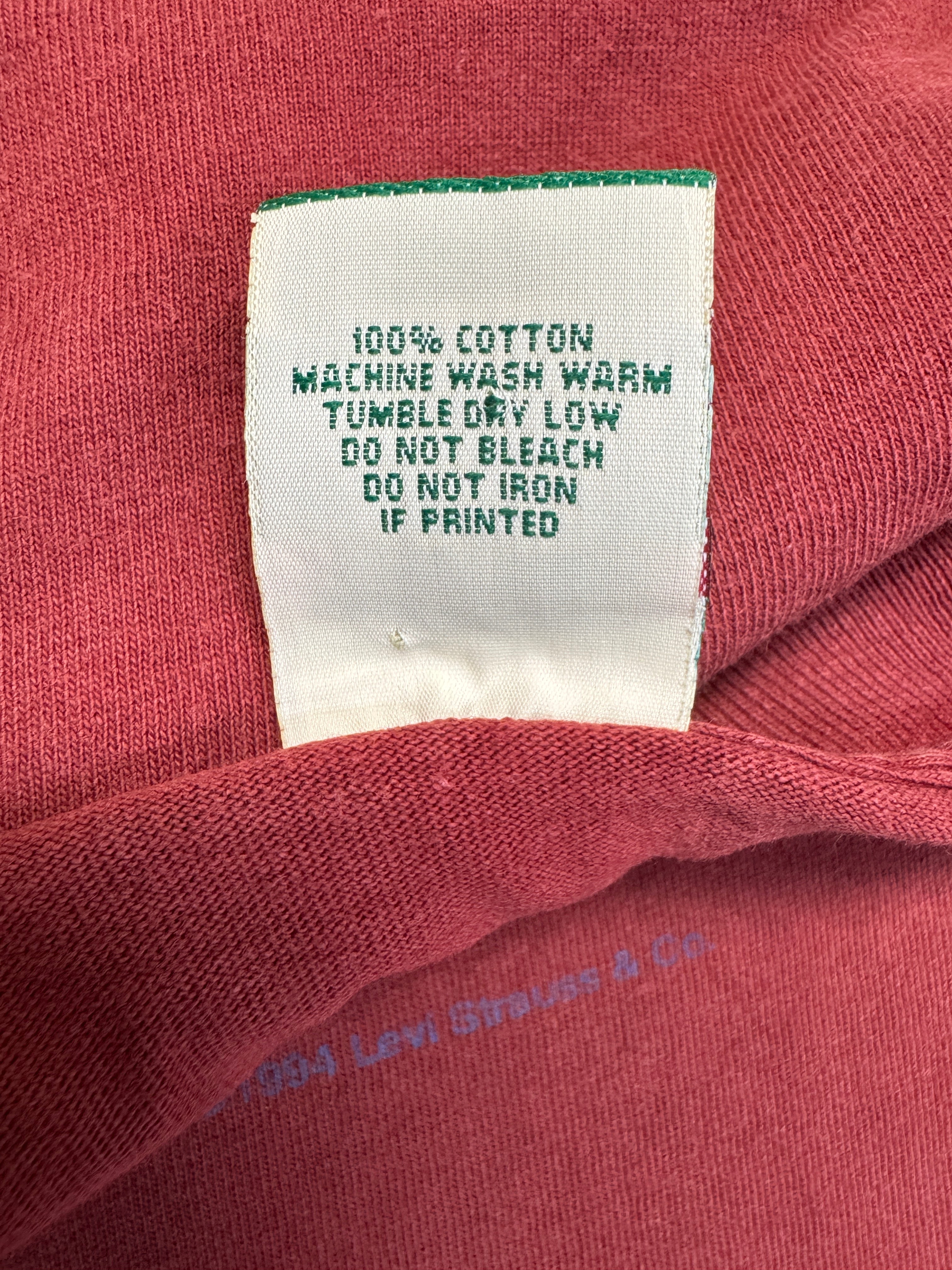 90s Levis Shirt 'Jeanswear' Made In USA Single Stitch Rot