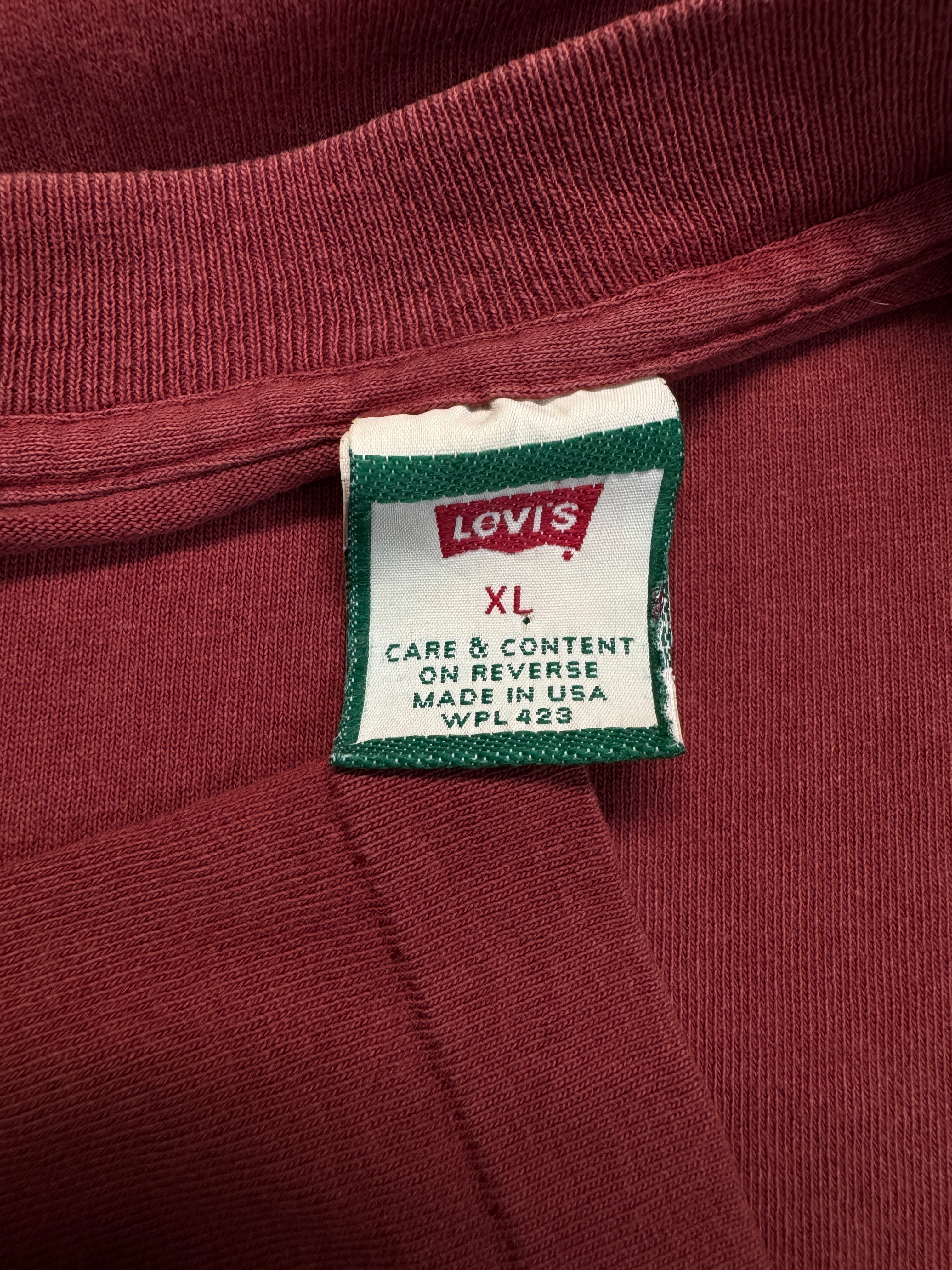 90s Levis Shirt 'Jeanswear' Made In USA Single Stitch Rot