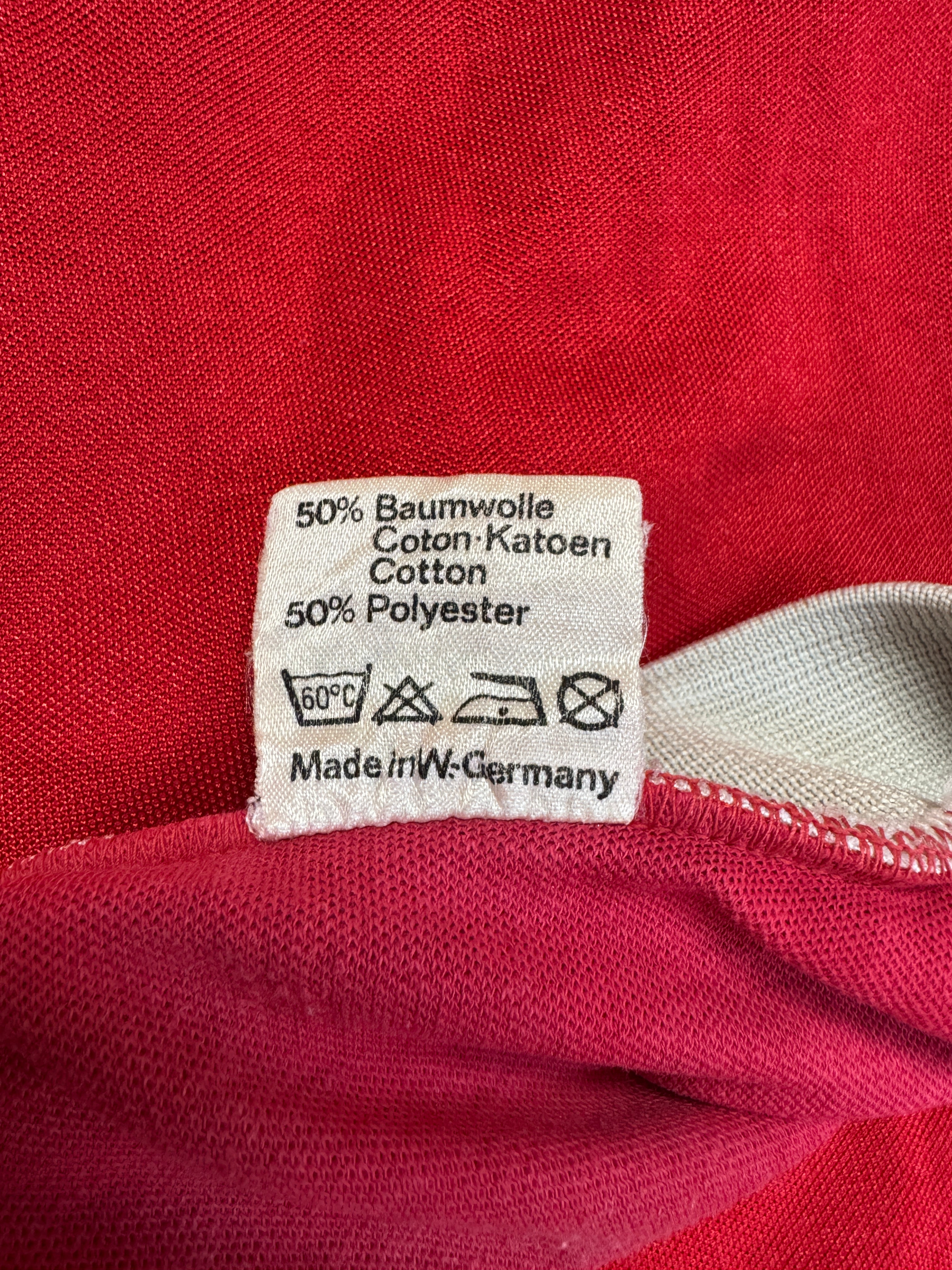 80s Adidas Langarm Trikot "Loma-Sport" Made In West Germany Rot L