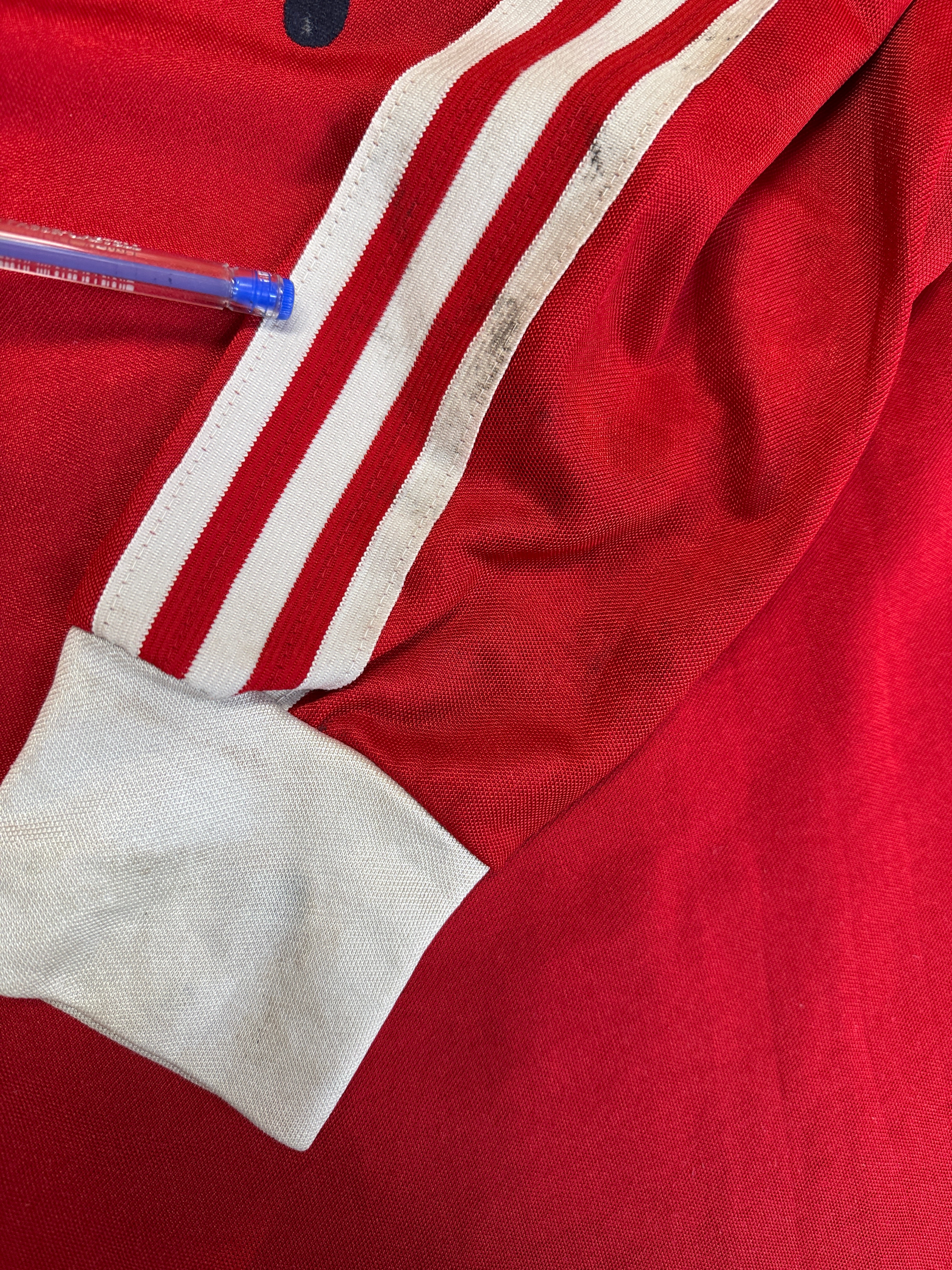 80s Adidas Langarm Trikot "Loma-Sport" Made In West Germany Rot L