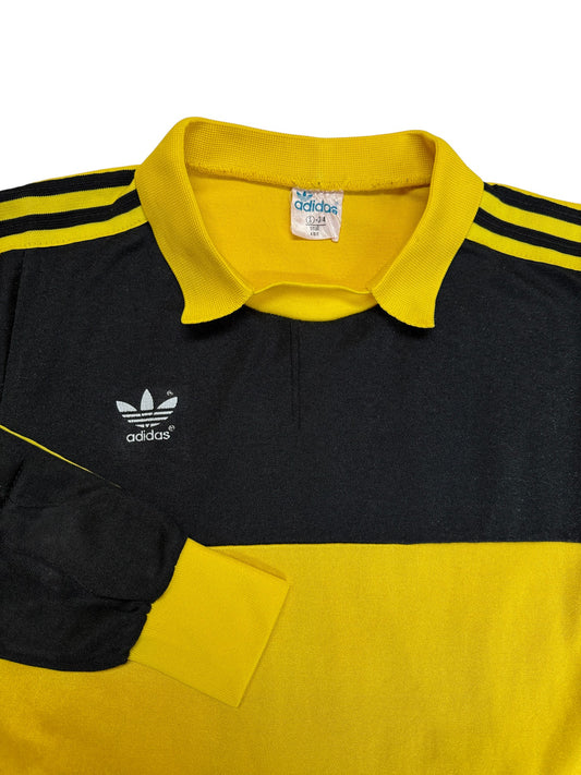 Rare! 80s Adidas Torwart Trikot Lazio 80/81 Template Made In West-Germany Schwarz Gelb S