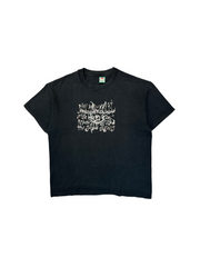 90s Levis Shirt 'Abstract Sun' Single Stitch Schwarz