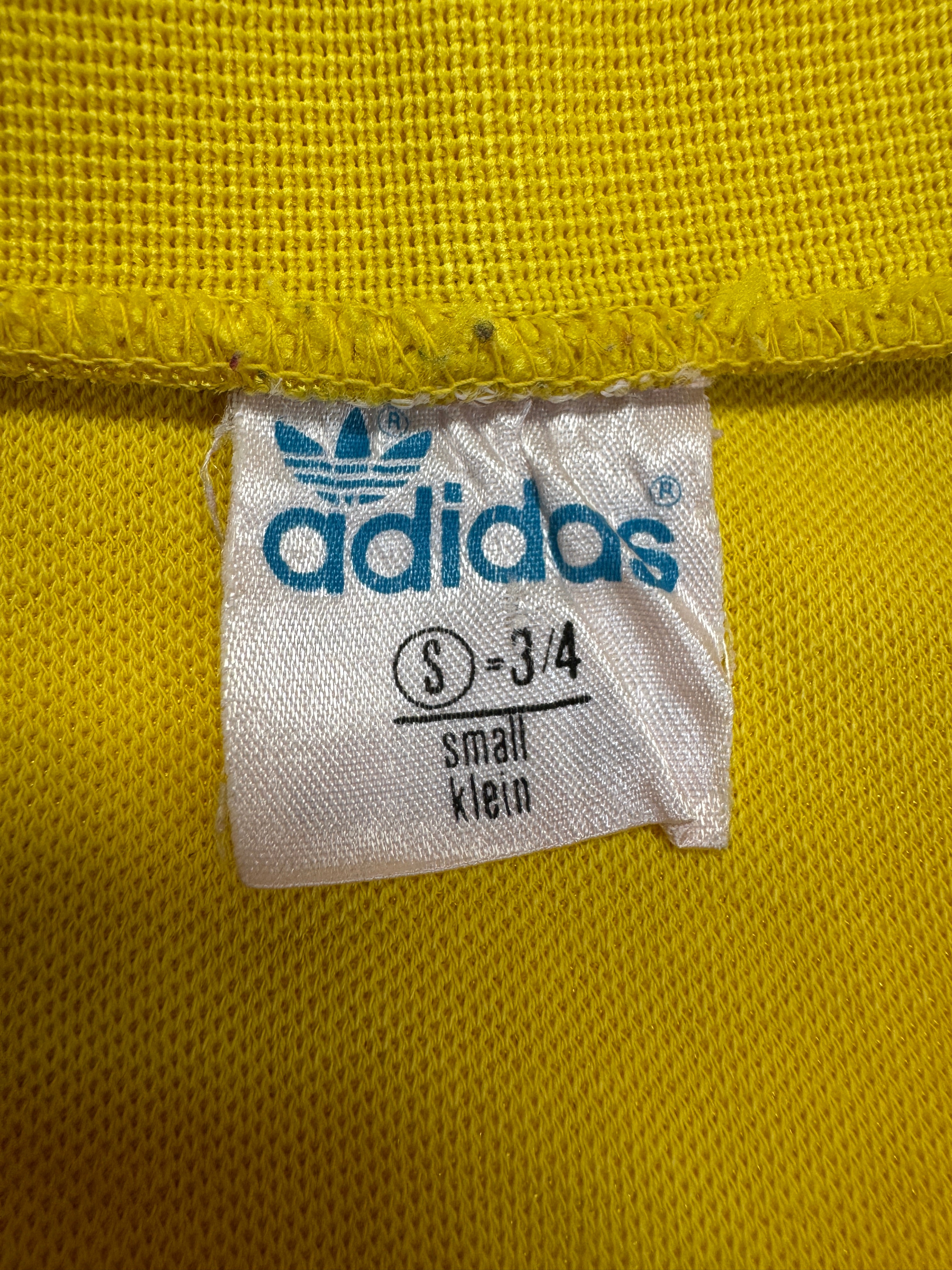 Rare! 80s Adidas Torwart Trikot Lazio 80/81 Template Made In West-Germany Schwarz Gelb S