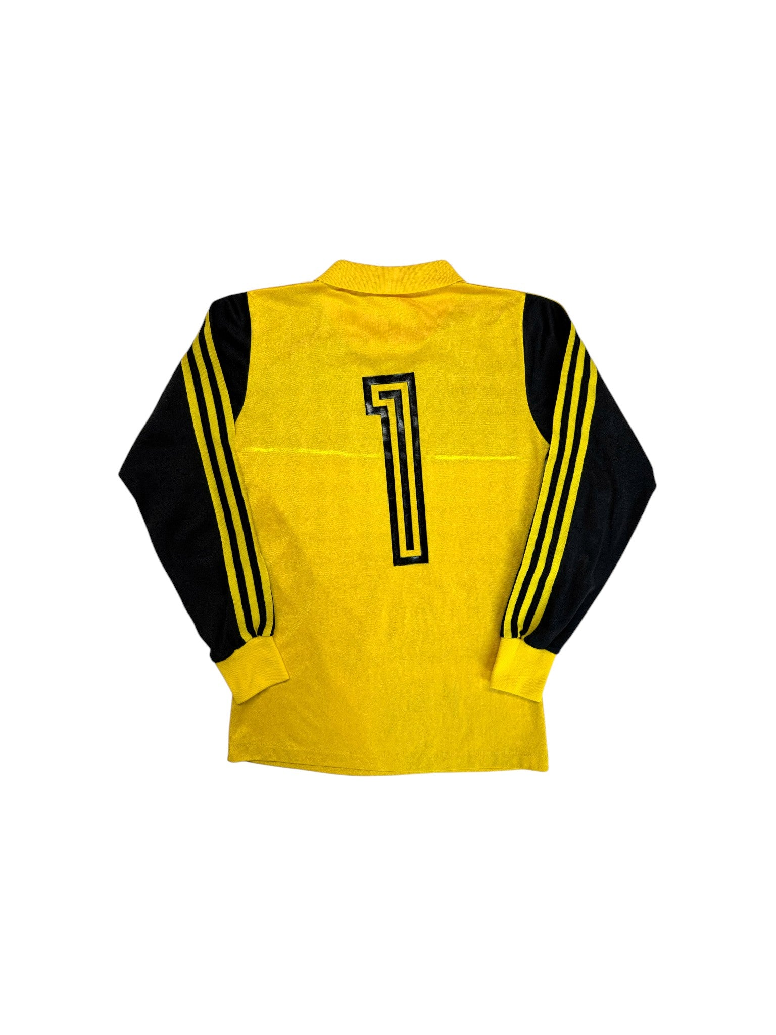 Rare! 80s Adidas Torwart Trikot Lazio 80/81 Template Made In West-Germany Schwarz Gelb S