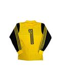 Rare! 80s Adidas Torwart Trikot Lazio 80/81 Template Made In West-Germany Schwarz Gelb S