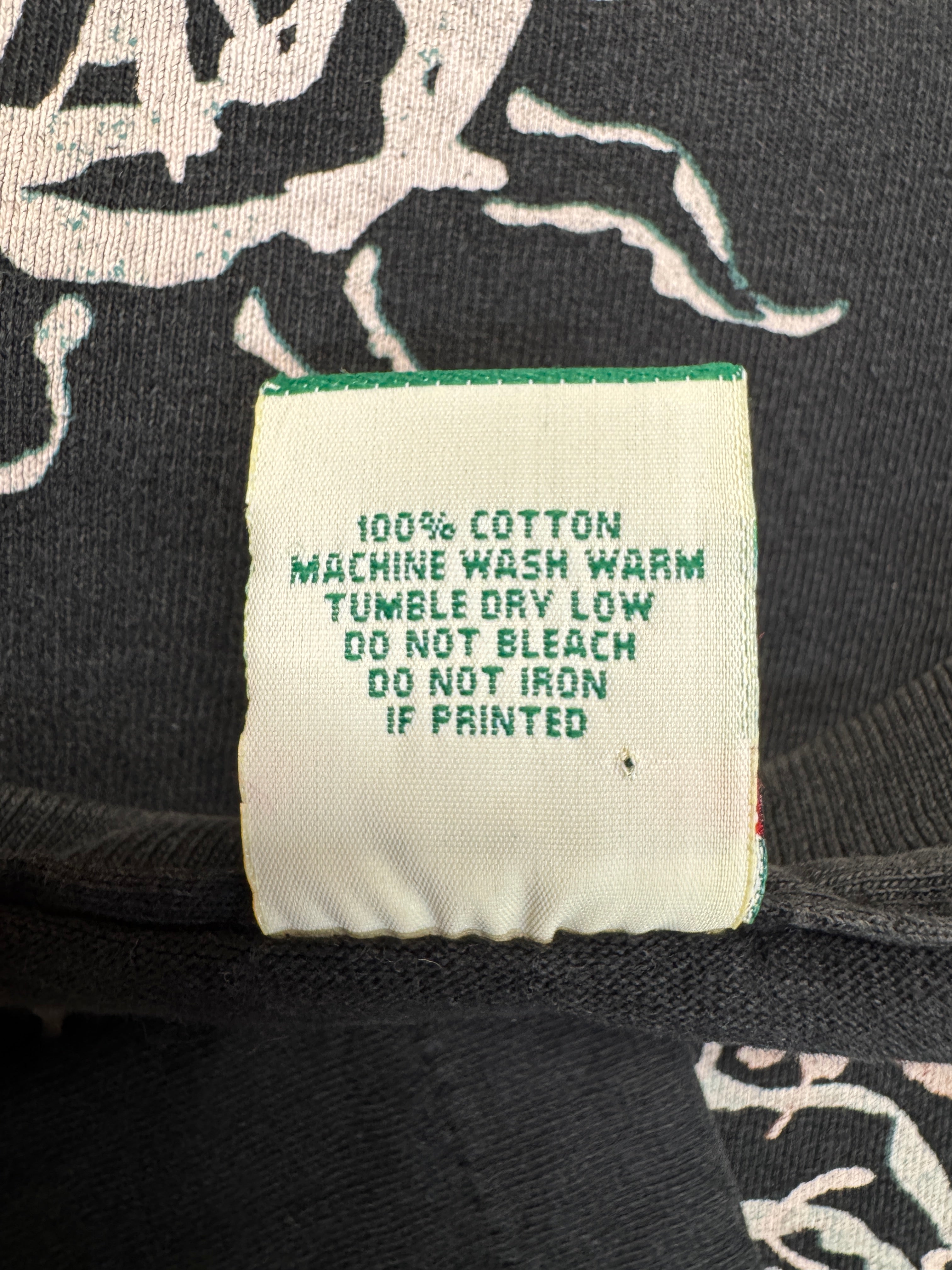 90s Levis Shirt 'Abstract Sun' Single Stitch Schwarz