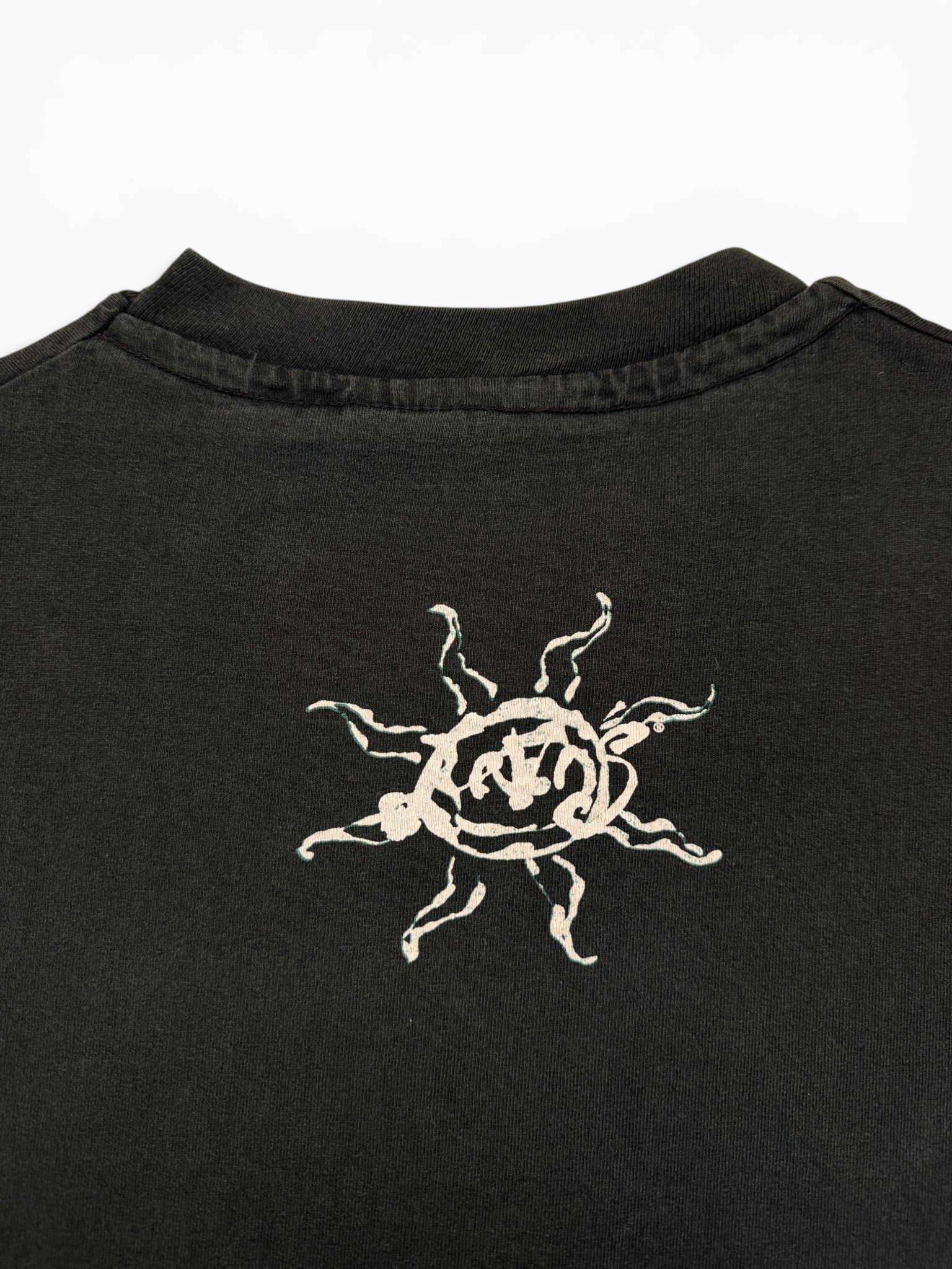 90s Levis Shirt 'Abstract Sun' Single Stitch Schwarz