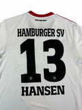 Adidas Trikot HSV 2017/18 #13 Hansen Fly Emirates Weiß Rot L